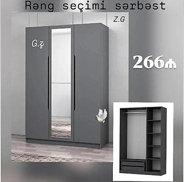 unitaz modelleri: Yeni, 3 qapılı, Güzgülü, Boz, Açılan, Düz dolab — 1