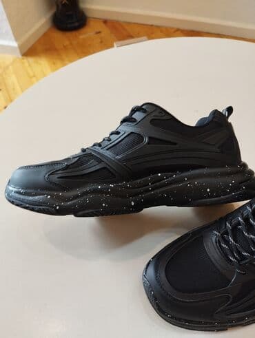 Туфли: Pierre Cardin kişi krossovkası – qara rəng, gündəlik və idman — 10