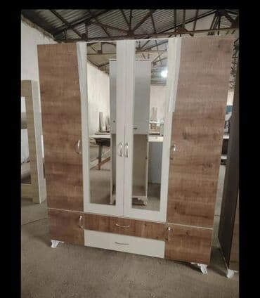 бу кровати: Yeni, Açılan, 4 qapılı Düz dolab, Qarderob, paltar dolabı, Azərbaycan — 11