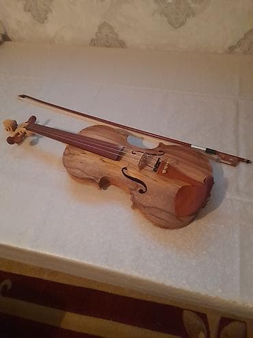 gitara aksesuar: Məhsul: Skripka dəsti Təsvir:Əl işi. - Tam ölçülü klassik skripka — 1