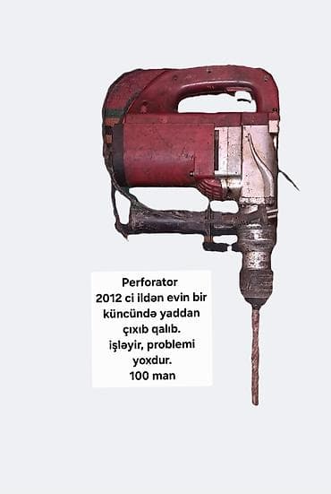 mini drel satilir: Perforator – ştapel/çəkic rejimli elektrik matkabı - İstifadə ili — 4