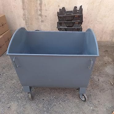 Контейнеры для отходов: 1100 Litrlik Metal Zibil Konteyneri – Təkərli, Yeni ♻️ Möhkəm metal — 5