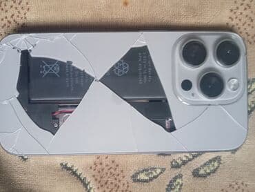 dubay tel: IPhone 15 Pro, 512 GB, Ağ, Qırıq — 6