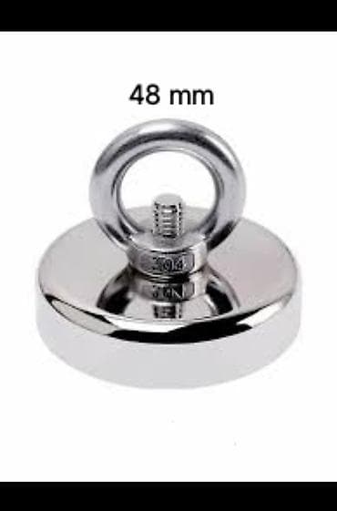 niva bar: 48 mm neodim qarmaqlı maqnit - Diametr: 48 mm - nikel örtüklü korpus — 1