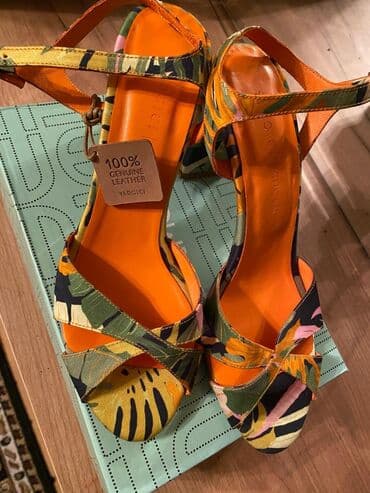 босоножки 27 размера: Размер: 39, цвет - Оранжевый, Новый — 1