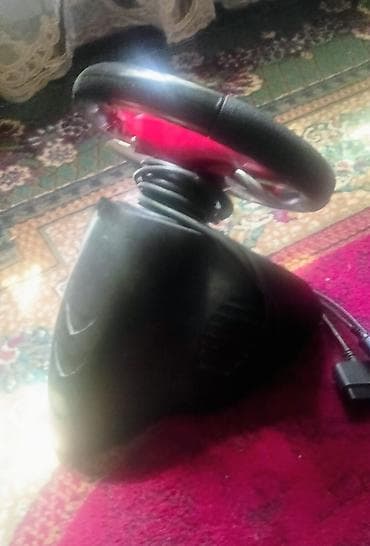 sony ps2: Oyun sükanı – PlayStation üçün - Qırmızı-qara rəngli, süet tutacaqlı — 5