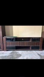 садовая мебель пластиковая: Qonağ2 otağı mebel dəsti - Material: ağac teksturalı laminat (tünd — 2