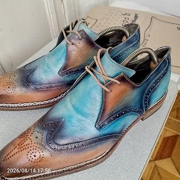 Туфли: Məhsul: Kişi dəridən broq üslublu klassik ayaqqabı - Üslub: Wingtip — 5