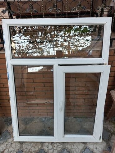 Ağcaqanad torları: İşlənmiş İkiqat şüşə paketi Plastik pəncərə, Еni: 120 sm, Uzunluğu: 155 sm — 2