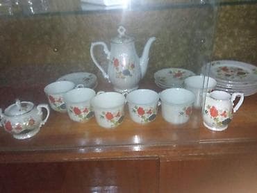 qedimi padnos: Çay dəsti, rəng - Ağ — 3