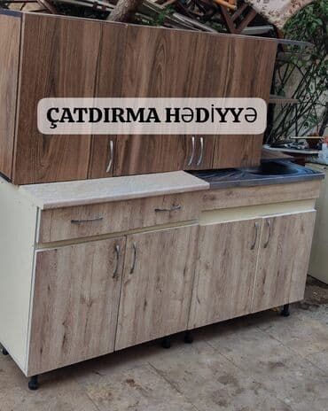 Mətbəx mebeli: *175₼ MƏTBƏX mebeli :-TƏCİLİ SATILIR*‼️ ÖLÇÜ:-1.6 ÜZƏRİNDƏ — 1