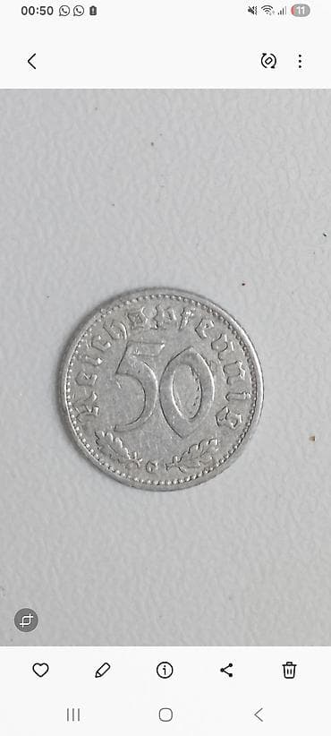Məhsul: 50 Reichspfennig sikkəsi almanyadayken hediye edilmişdi mene