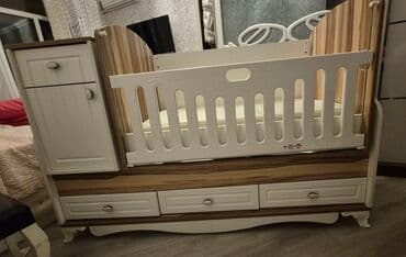 Oğlan və qız üçün, İşlənmiş, Dördbucaq, Beşik, Dəst ilə, Matras ilə, Yellənmə mexanizmsiz