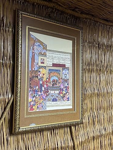 CD, DVD disklər və kassetlər: Məhsul: Şərq miniatür üslubunda çərçivəli dekorativ tablo dəsti — 4