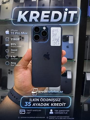 IPhone 15 Pro Max, 256 GB, Blue Titanium lalafo.az -da IPhone 15 Pro Max, 256 GB, Blue Titanium