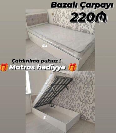 taxt üçün baza: Təknəfərlik çarpayı, Bazalı, Matras ilə — 1