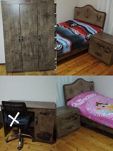 kapron dolab: 🌙beniz 7976 Genc yataq desti 2 carpayi bazali tumbalar 1 dolab ve 1 — 1