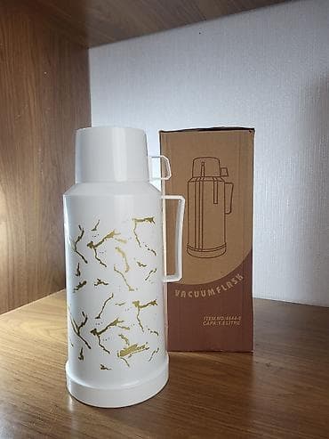 термос 1 литр: Цвет - Белый, Термос — 2