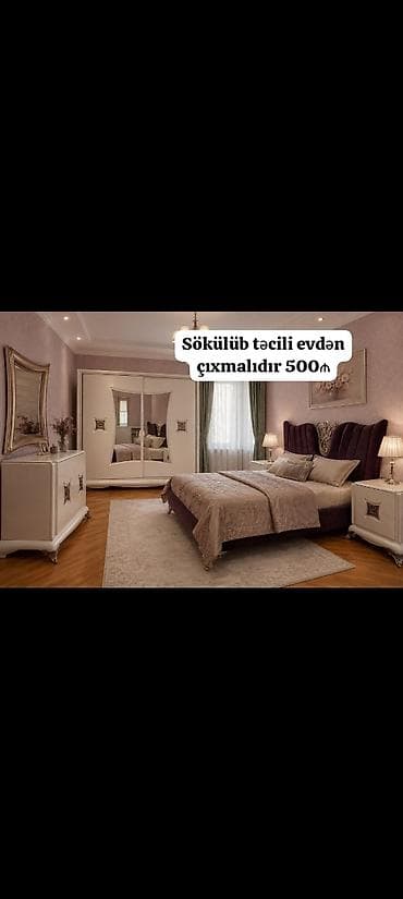 Endirim olundu 🛑🛑Yataq dəsti satılır 500₼.Sökülüb. Ideal — 1
