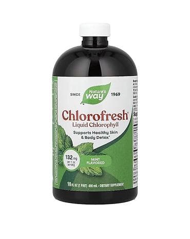 evalar vitamin c: Nature’s Way Chlorofresh Liquid Chlorophyll – nanə ləzzətli maye — 1