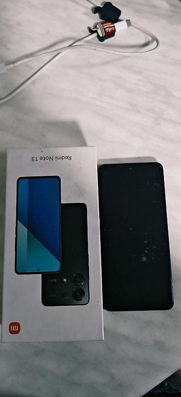 Xiaomi Redmi Note 13 (qutu və aksesuarları ilə) - Rəng: Qara - Arxa