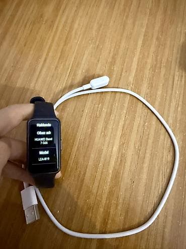 İşlənmiş, Smart qolbaq, Huawei, Bildirişlər, rəng - Qara