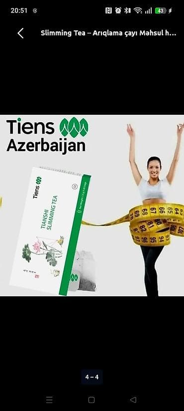 kilo ver чай: Tiens Tianshi Slimming Tea – bitki tərkibli arıqlama çayı Arıqlama; — 1