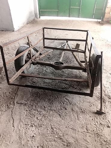 2107 ehtiyyat hisseleri: Motoblok üçün qoşqu arabası - Konstruksiya: möhkəm metal çərçivə — 2