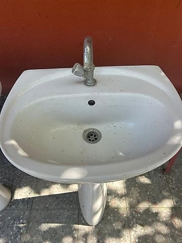 Бытовая химия: Pedestal tipli keramika əl-üz yuma lavabosu - Material: yüksək — 2