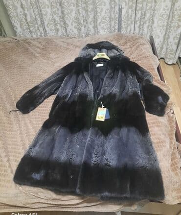 шуба из овчины азербайджанская: Kürk, 2XL, rəng - Qara — 1