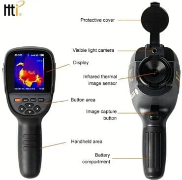 Mercedes-Benz: Termal görüntü kamerası. Model: HTI HT-18+ Temperaturu ölçmək və — 8