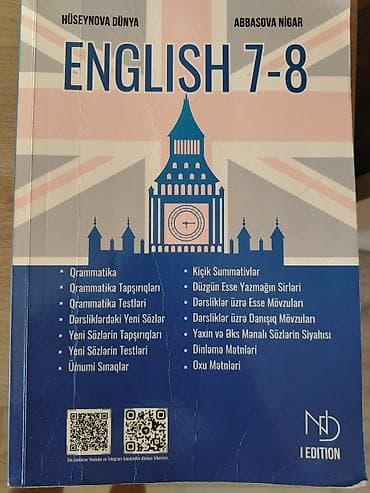 Məhsul: English 7-8 hazırlıq vəsaiti (Hüseynova Dünya, Abbasova — 1