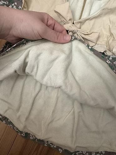 Игрушки: Qız uşağı üçün iki hissəli dəst - Parça və dizayn: Boz fon üzərində — 2