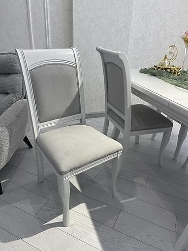 stol oturacaq: Qonaq otağı üçün, Açılmayan, Dördbucaq masa, 8 stul — 2