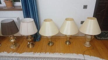 güzgülər ev: Masa lampaları kolleksiyası - Klassik üslubda 5 ədəd masa lampası - — 1