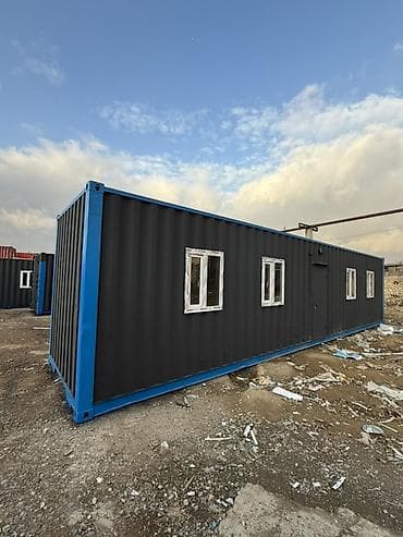 Контейнеры: 40 futluk yaşayış/ofis konteyneri - Ölçü: təqribən 12 m uzunluq, 2.4 — 1
