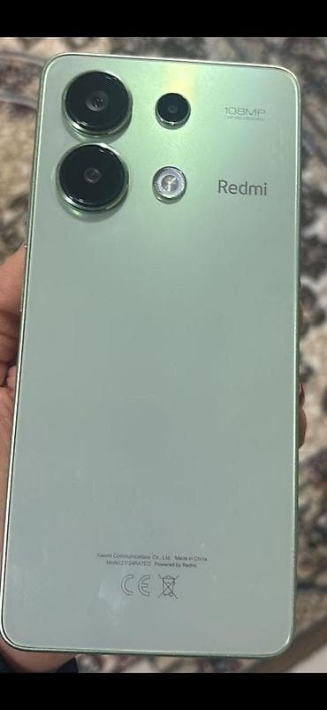 xiaomi 10 t: Redmi 13R, 128 GB, rəng - Yaşıl, Barmaq izi — 1