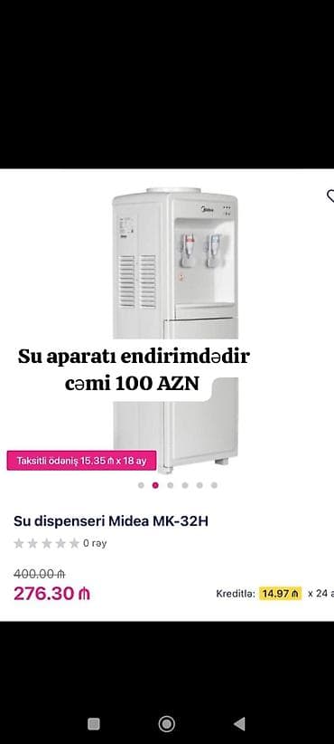 Dispenser Midea, Stolüstü, Su isitmə ilə, Yeni