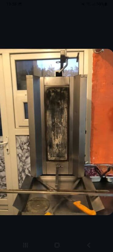 Doner/kabab şüşəsi üçün peşəkar vertikal qızartma aparatı (döner