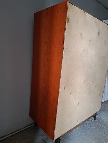 dolab skaf: İşlənmiş, 2 qapılı, Qəhvəyi, Taxta, Açılan, Düz dolab — 3