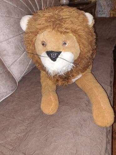 Məhsul: Oyuncaq şir plyuş - Böyük ölçülü, uzanan pozada şir fiquru -