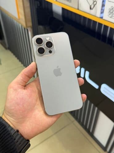 IPhone 15 Pro Max, 256 GB, Gümüşü, Simsiz şarj lalafo.az -da IPhone 15 Pro Max, 256 GB, Gümüşü, Simsiz şarj
