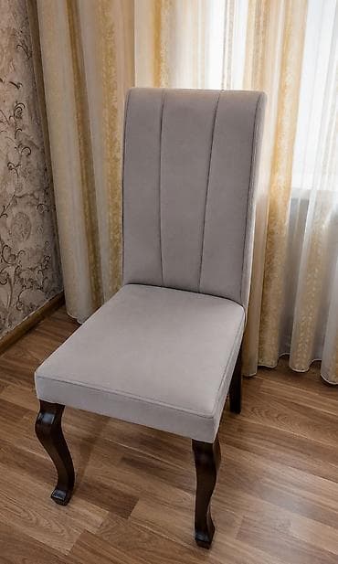 stoll: Qonaq otağı üçün, İşlənmiş, Qatlanmayan, rəng - Boz Stul — 1