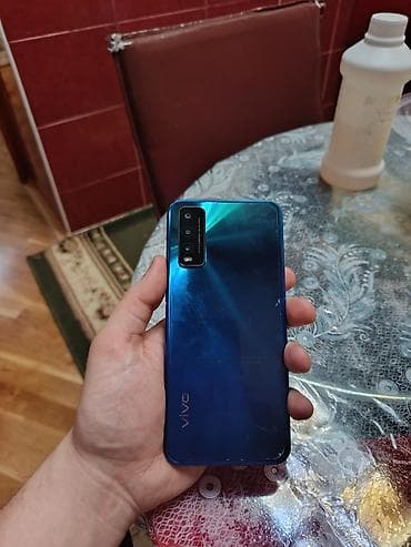 iphone pro max: Vivo Y20s, 256 GB, rəng - Mavi, Simsiz şarj — 2