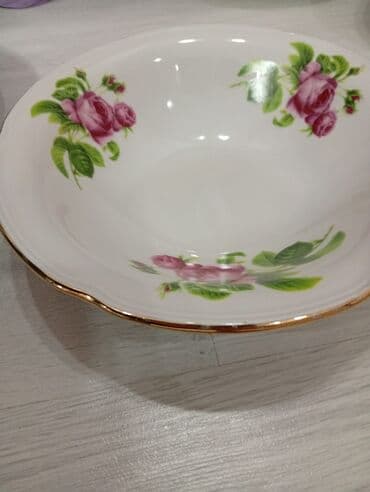 Nahar dəsti, rəng - Ağ, Farfor