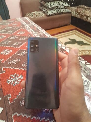 samsung galaxy a51 ekran: Samsung Galaxy A71 5G, 128 GB, rəng - Göy, Barmaq izi, Düyməli — 1
