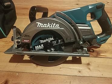 işlənmiş alətlər: Makita XGT 40V max dəst – arxa tutacaqlı akkumuliyatorlu dairəvi mişar — 5