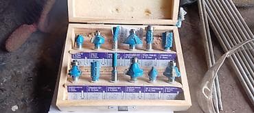 padnos nədir: İncoo Industrial elektrikli frezə (router) + frez ucluqları dəsti — 4