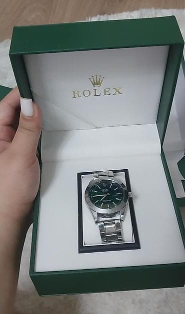 esger saati: Yeni, Qol saatı, Rolex, rəng - Gümüşü — 1