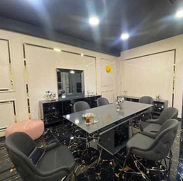 ucuz termo: Qonaq otağı üçün, İşlənmiş, Açılan, Dördbucaq masa, 8 stul — 1